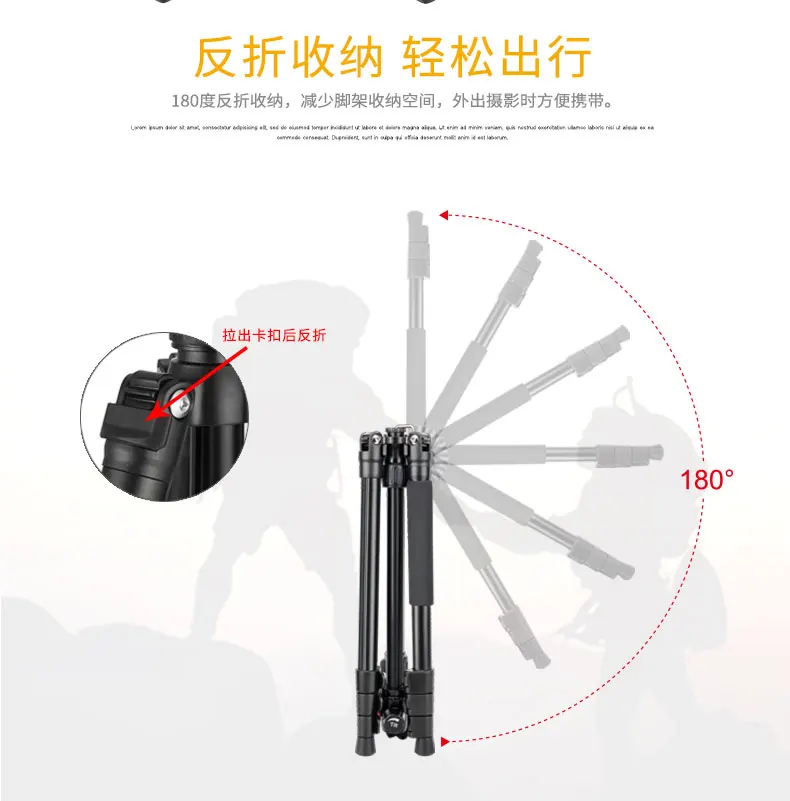 น้ำหนักเบาอลูมิเนียมMonopodสำหรับCanon Nikon Samsungโทรศัพท์M3 ZOMEIแบบพกพาProfessional Travel Tripod