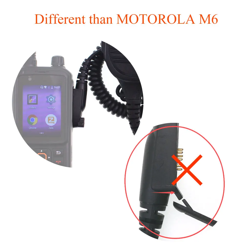 Anysecu Microphone For 4G Network Radio Inrico T320 A420S S100 S200 Android POC Mobile Phone Walkie Talkie