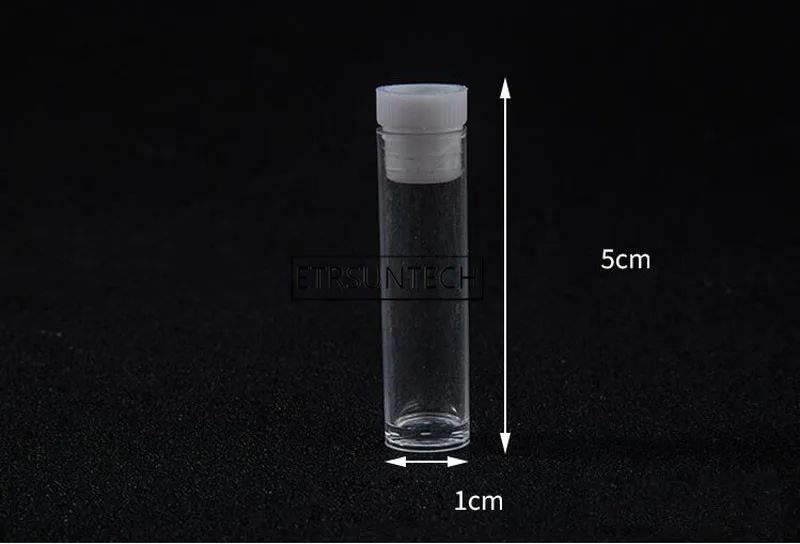 2000pcs Plastic Sample Bottle Small Bottle Test Tube Mini Bottles Storage Containers Transparent