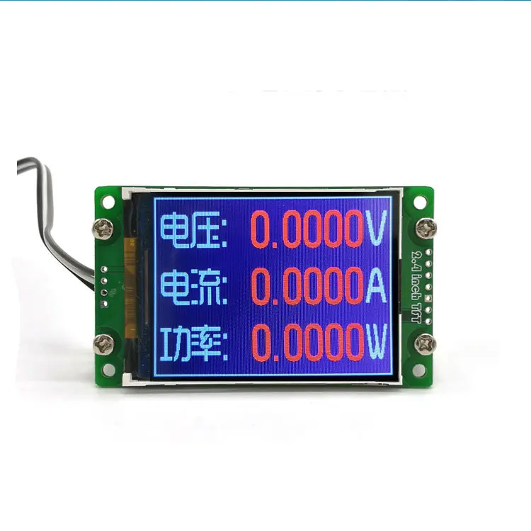 Four-digit Voltmeter Ammeter Color Screen with Power DC Power Meter 50V10A500W Color Screen Display