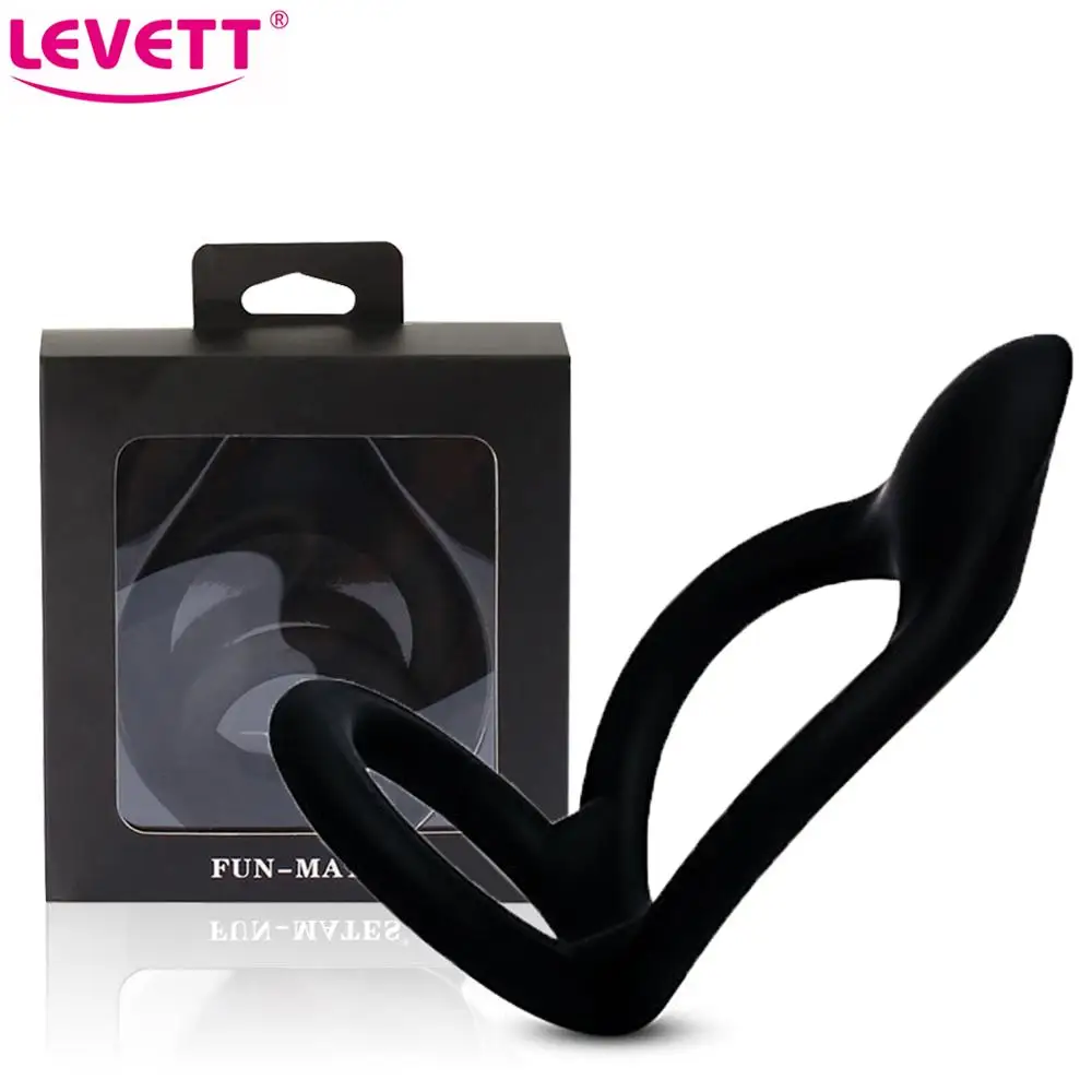 Silicone Penis Ring Male Cock Ring Lock Delay Ejaculation Ball Stretcher Adult Sex Toys For Men Cockring chastity nillo pene