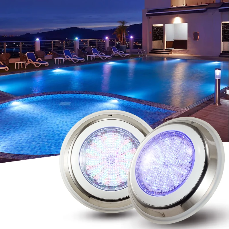 

5pcs/lot Stainless Swimming Pool Light Par56 IP68 Submersible Lamp LED Underwater Light RGB Multi-color AC12V Fountain Wall Lamp