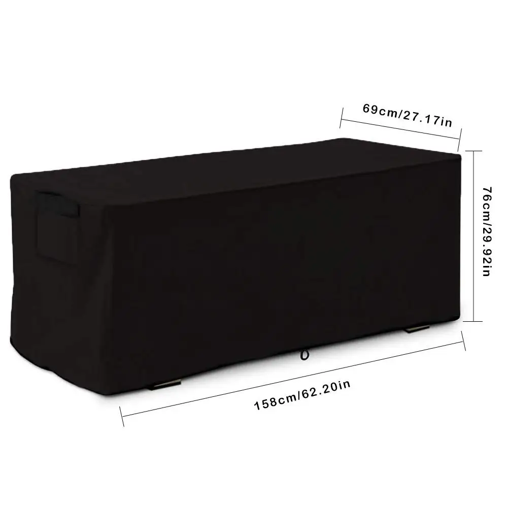 Patio Deck Box Cover Outdoor Storage Bag Container Cover For Outdoor Garden Large Deck Boxes Protection Case