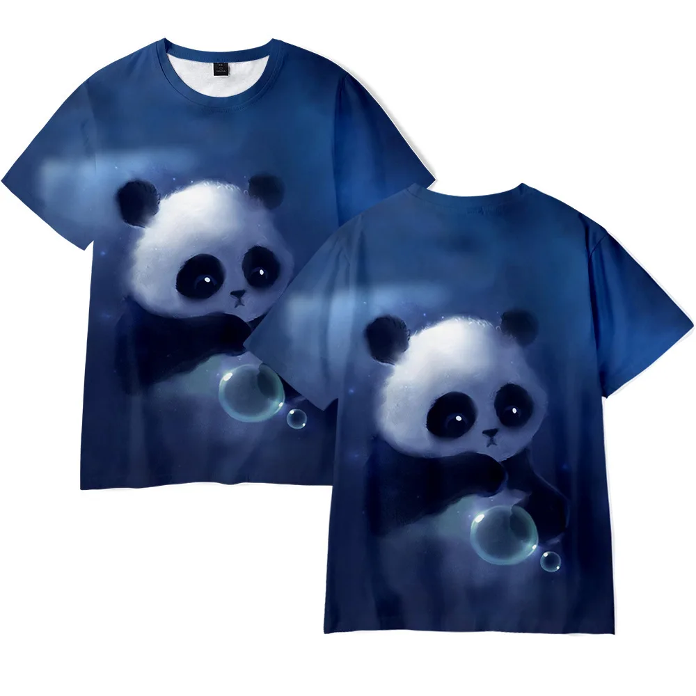 New Panda 3D Print T-Shirts Cute Animal Streetwear Men Women Fashion Oversized T Shirt Harajuku Kids Tees Tops Boy Girl Clothing