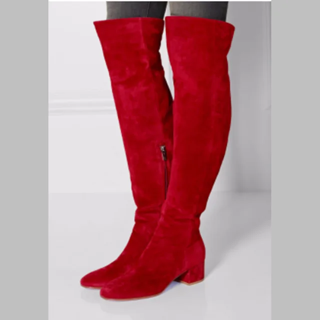 Suede Knee Boots Suede Flat Boots Suede High Boots Suede Heels Women s Boots Women Aliexpress