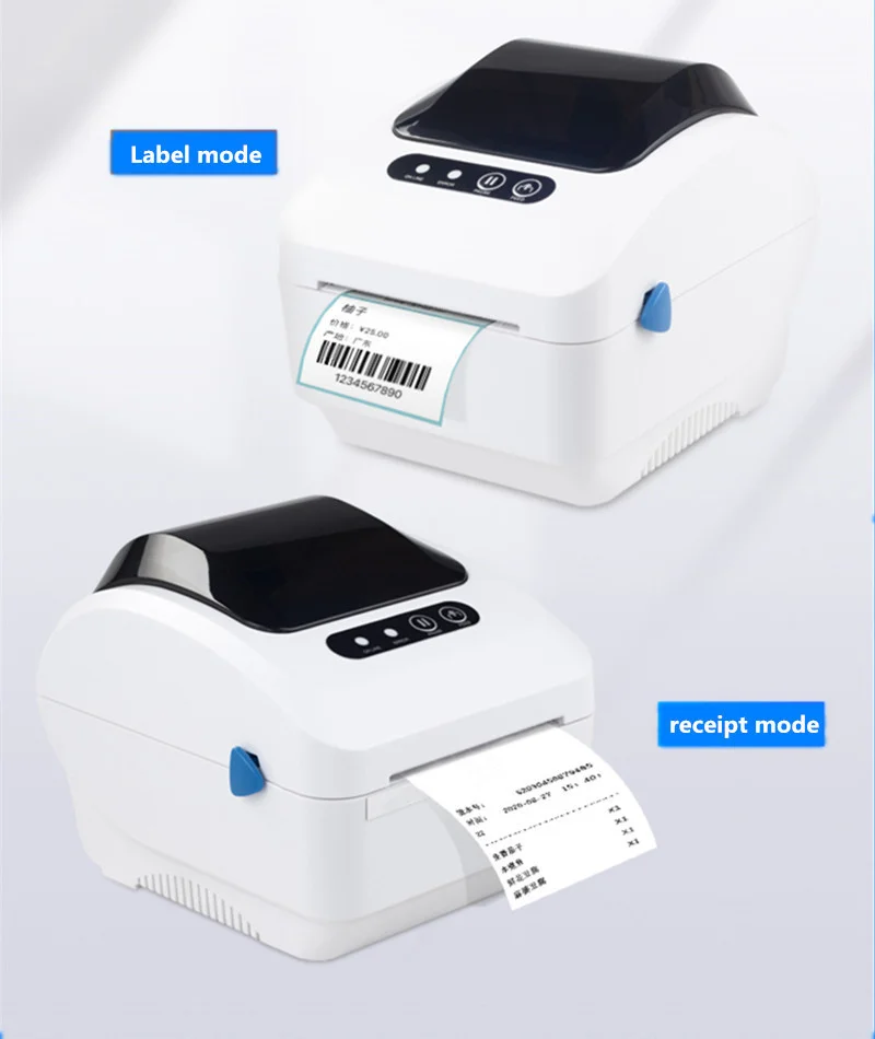 100% brand new Thermal Label / Receipt Dual-purpose printer thermal QR barcode printer for Jewelry, tea shop, clothing store