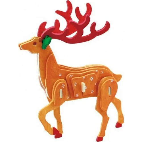 

Robotime Boyamalı 3D Wooden Puzzle Deer-JP226B