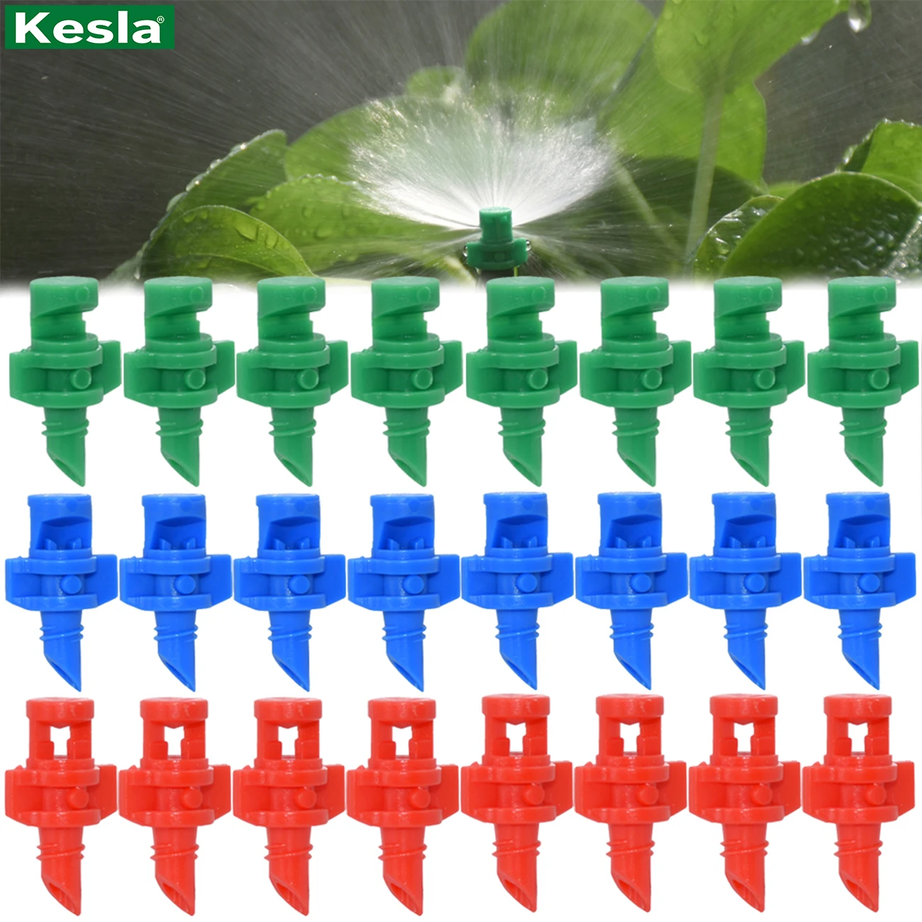 20PCS 90/180/360 Degree Angle Simple Refraction Nozzle Sprinkler Head Thread Connection Garden Tree Irrigation Mist Sprayer