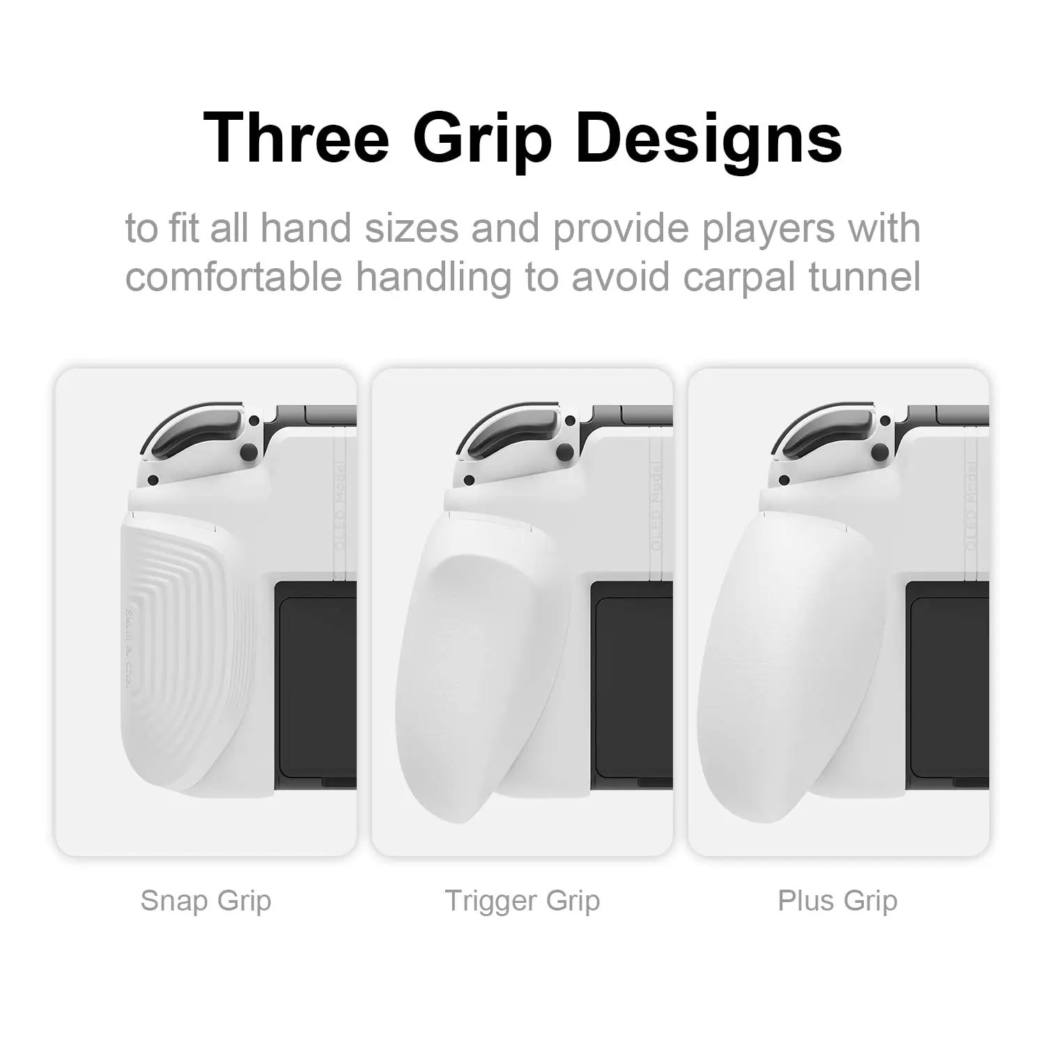 Skull & Co. Ergonomic Neogrip Bundle เปลี่ยนป้องกัน Hand Grip Cover Hard Pc Shell สำหรับ Nintendo สวิทช์ Oled คอนโซล