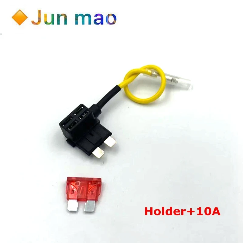 12V MINI SMALL MEDIUM Size Car Fuse Holder Add-a-circuit TAP Adapter with 10A Micro Mini Standard ATM Blade Fuse