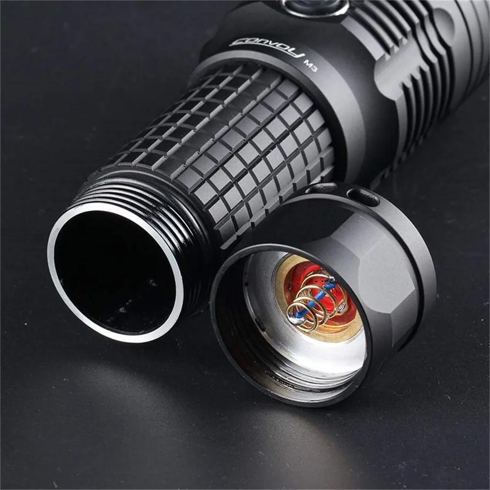 Flashlight Convoy M3 Cree XHP70.2 4300lm Led Linterna Torch Flash Light Hunting Work Light Hiking Lantern Temperature Protection