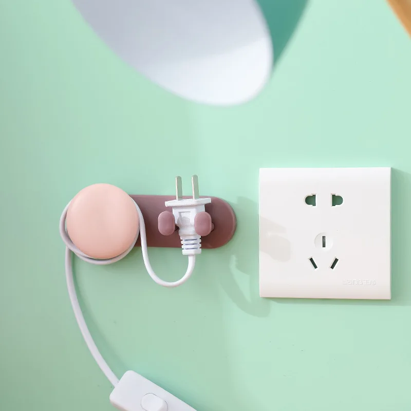 Youpin Đấm Không Dây Nguồn Cắm Lưu Trữ Móc Nhà Bếp Đa Năng Treo Tường Tường Sáng Tạo Quanh Co Fixator