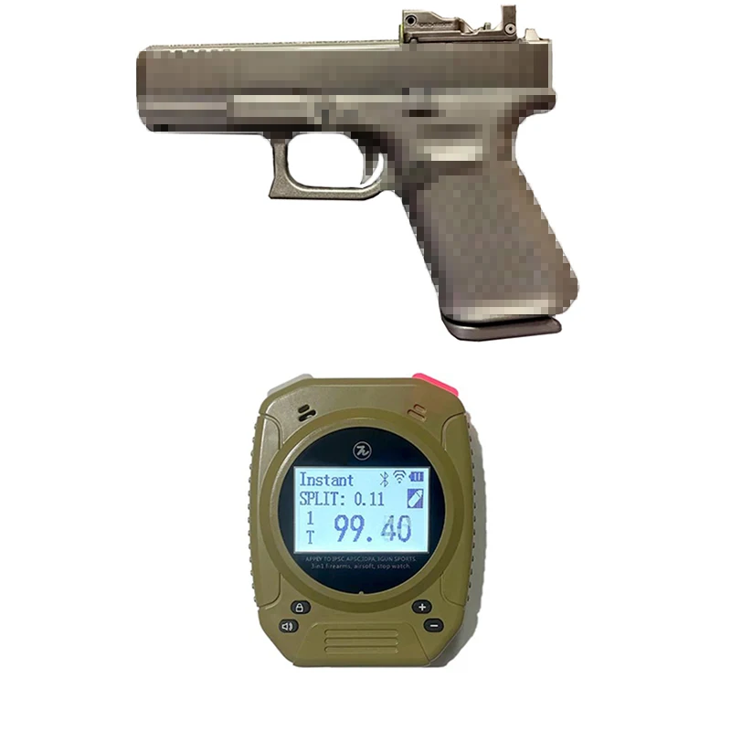 IPSC Digital Stopwatch with Bluetooth,Wireless, Connect Phone for RO Firearm Training, Chronograph Watch Counter