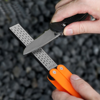 Diamond sharpener Portable Double Side Whestone for Pocket Folding Knife Sharpening Stone Sharpener Suitable for outdoor