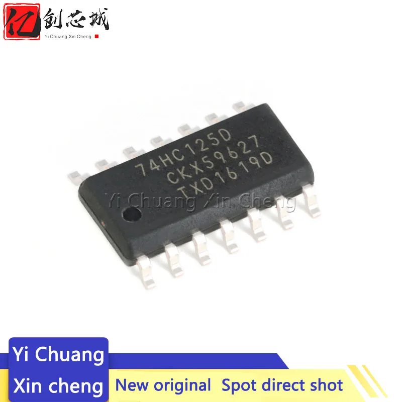 10 Chiếc 74HC125D SOP14 74HC125 SOP SN74HC125DR SOP-14 SN74HC125 SMD Mới Và Ban Đầu IC