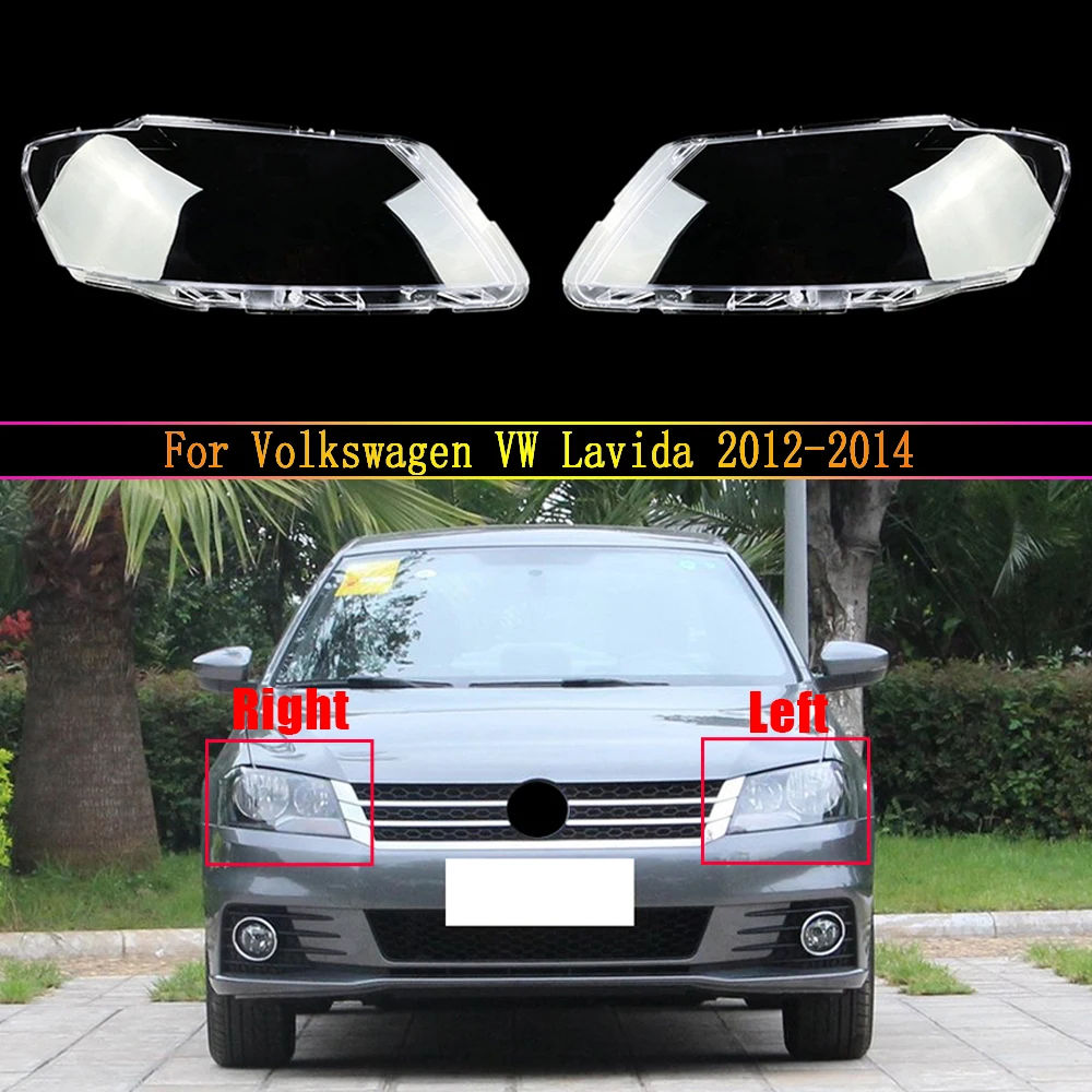 Transparent Headlamp Shell 2012-2014 For Volkswagen VW Lavida Lampmask Lamp Shade Headlight Cover Replace The Original Lampshade