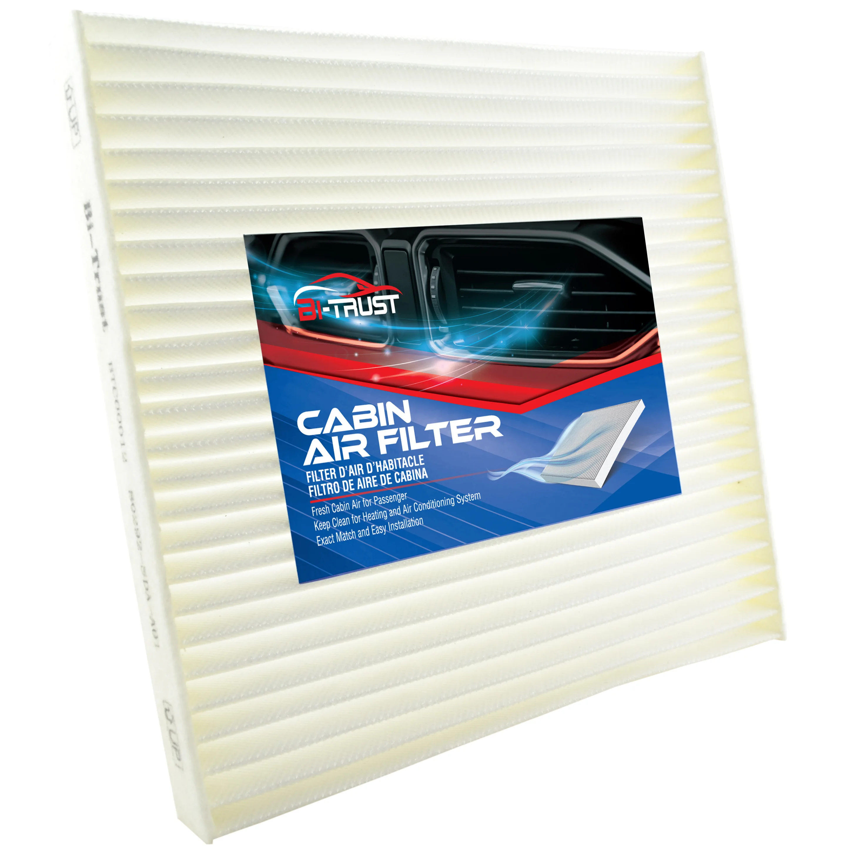 Bi-Trust Cabin Air Filter for Honda Civic Accord Crosstour Cr-V Odyssey Passport Pilot Ridgeline Acura Zdx Tsx TlxTl