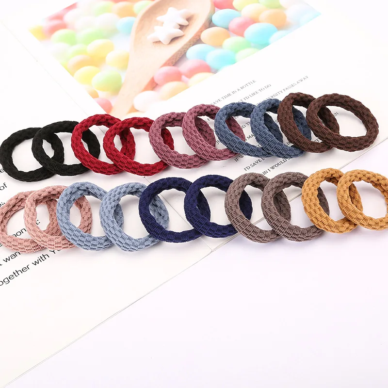 10pcs/lot New High Elastic Hairbands Women Girl Simple Basic Rubber Bands Ponytail Holders Scrunchies Fashion Hair Accessories