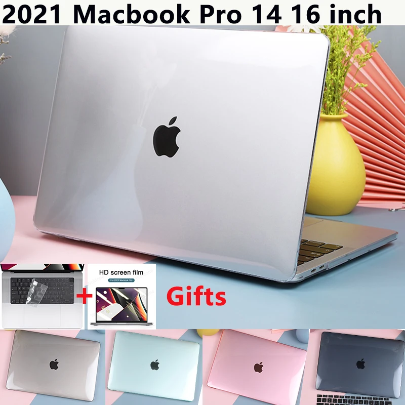 

3 в 1, мягкий силиконовый чехол из ТПУ для 2021 MacBook Air Pro Retina 1413, 16 дюймов, чехол A2442 M1 A2337 A2485, защитная пленка для клавиатуры