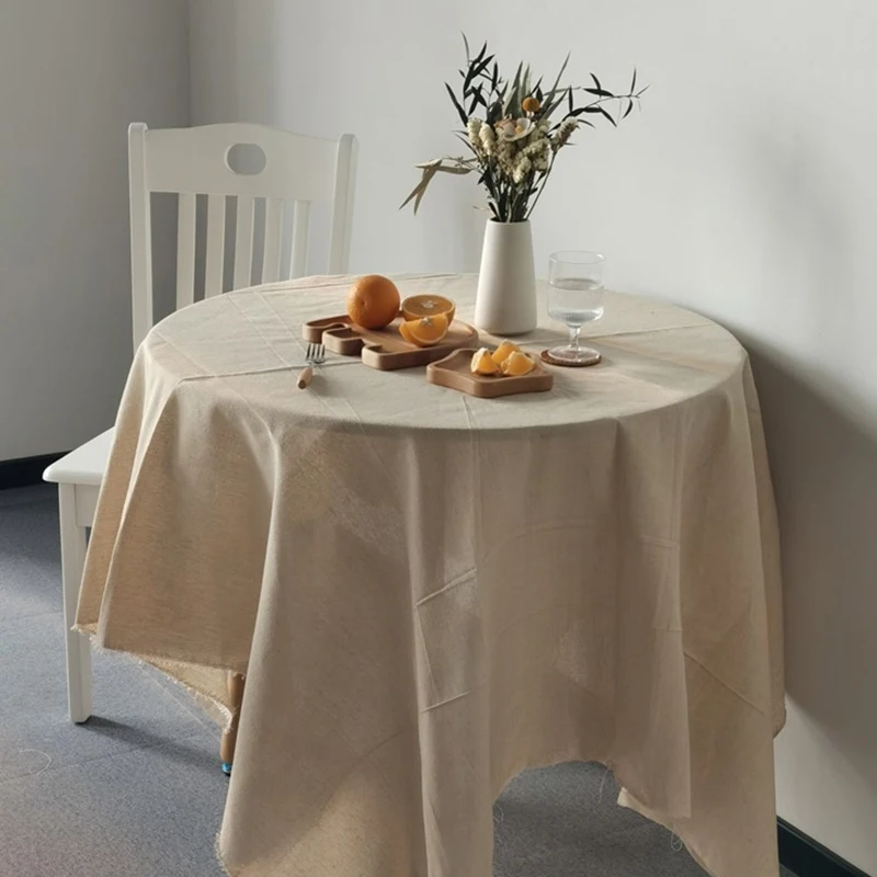 Pościel tkaniny zwykły bawełna lniana pościel ręcznie tkanina do Diy rekwizyty fotograficzne tło do zdjęć z tkanimy obrus