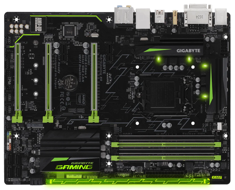 جيجابايت GA-Gaming B8 اللوحة يدعم 6th Gen \ 7th Gen إنتل كور المعالجات