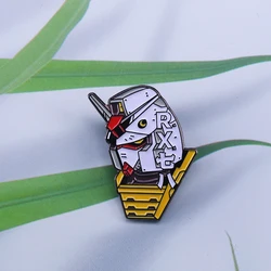 Guundamm enamel brooch giant robots pin Japanese science fiction badge