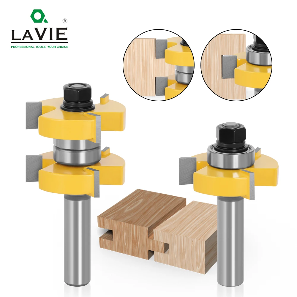 Shank Tongue And Groove Router Bits Grupo Tenon Fresa para Madeira Ferramentas de Madeira Bit Stock 12 mm 11 03074 Pcs