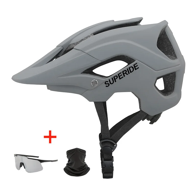 Supererde – casque de vélo de vtt pour l\'extérieur DH, casque de vélo de route moulé intégralement, casque de vélo de montagne ultraléger pour la