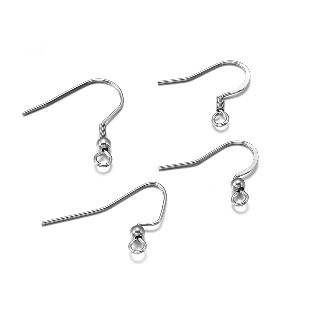 20-50 stücke Gold Edelstahl Hypoallergen Ohrring Haken Fisch Earwire Ohrringe Haken Ohrring Drähte Für Schmuck Maki – Detail 10