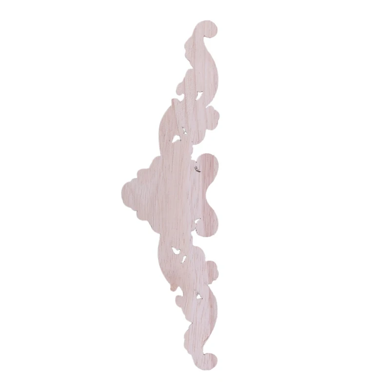 Extensão de canto esculpido em madeira aplique moldura decoração móveis artesanato tipo sem pintura: 20*5cm