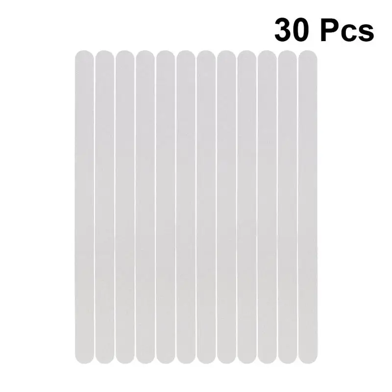 30pcs Anti Slip Strips Transparent Shower Stickers Shower Treads Non Slip Strips for Clear Waterproof Tapes Showers Stairs