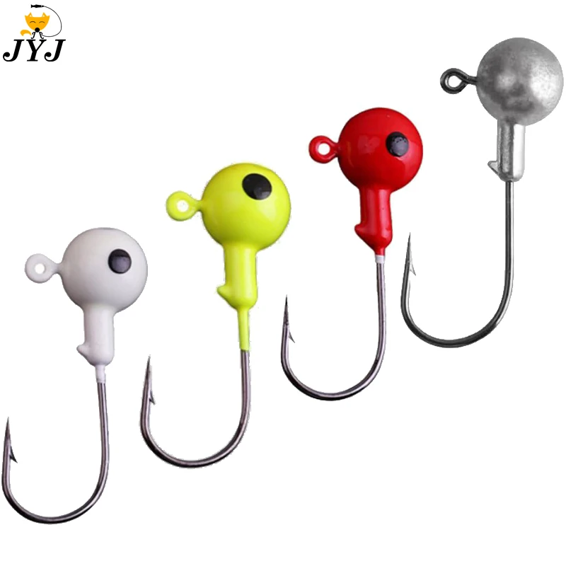 10pcs/lot New Jig Head Hook 3.5g 5g 7g 10g 12g 14g 18g Fishing Hook Jig Lure Hard Baits Soft Worm Fishing Tackle