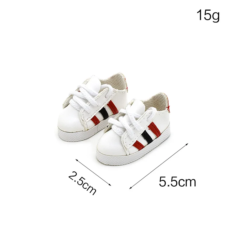 5.5cm Shoes canvas shoes 1/4 1/6 bjd dolls 20cm EXO dolls 18 Inch American Doll 30cm JOINT body doll clothes accessories