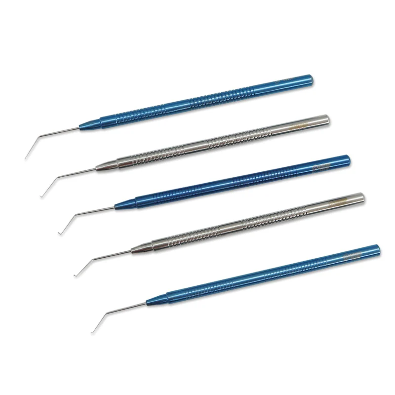 Ophthalmology Microscopic Titanium Alloy Hack Core Knife 45 degree 90 degree Eyelid Instrument Tools