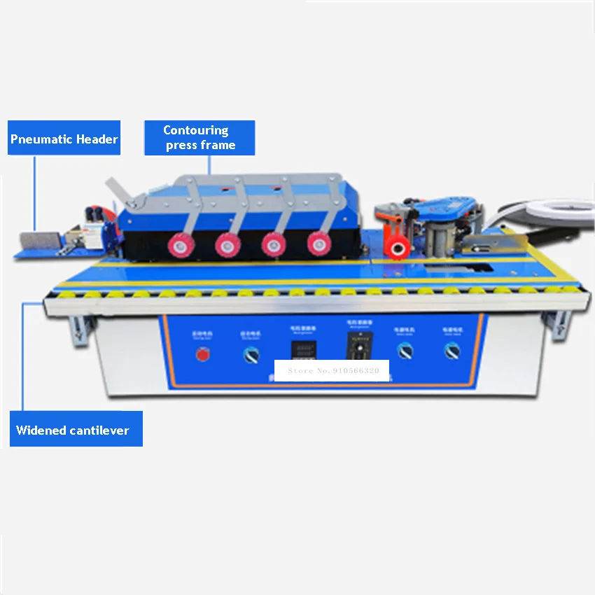 

FX600 Wood Edge Banding Machine Multifunctional Edge Banding Trimmer Woodworking Edge Trimming Machine 220V 2000W 1000ML 0-6/min