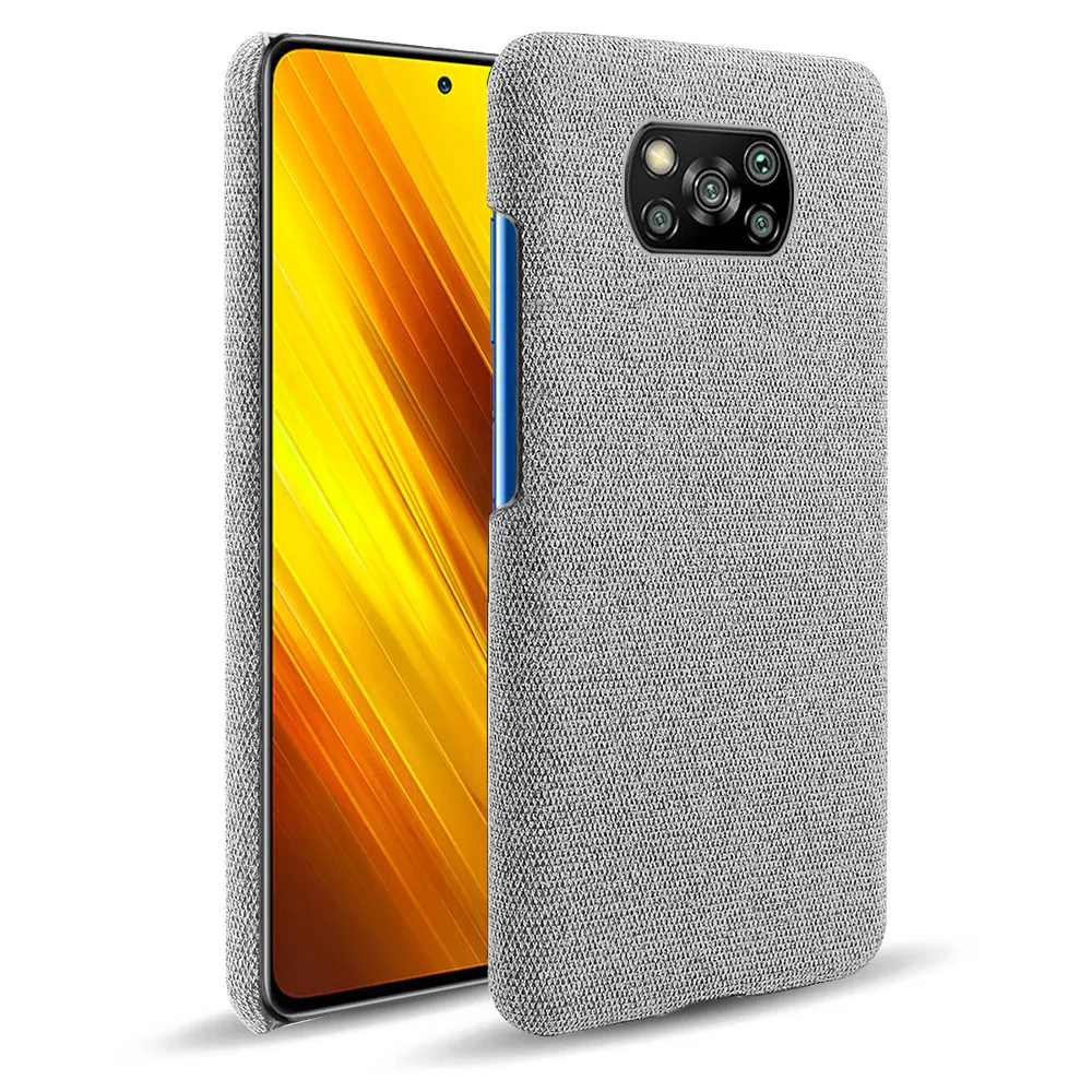 Poco X3 Pro NFC 2020 M3 PocoX3 X 3 Case Slim Soft-Touch Fabric + Hard PC Cover For Xiaomi Poco X3 Pro M3 Poco X3 Cover X 3 PRO