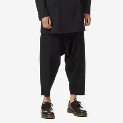 Pantalones bombachos de estilo callejero para hombre, nuevo peluquero de moda, estilo hip-hop, cordón ajustable, talla grande