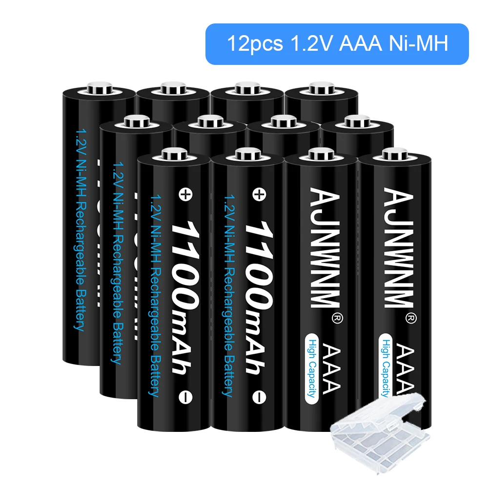 

AJNWNM 1.2V Ni-Mh AAA Rechargeable Battery 1100mah 1.2v nimh AAA Battery for Flashlight Cameras Rechargeable Battery AAA