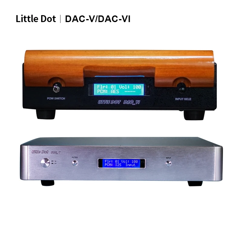 

Little Dot DAC V/DAC-6 AK4497 Decoder AK4495 DAC Coaxial Optical AES IIS Support DSD256 PCM768KHz/32Bit Dual Mono Structure DAC