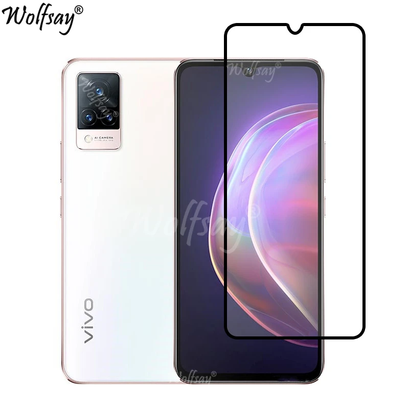 Full Cover Tempered Glass For Vivo V21 5G Screen Protector For Vivo V21 V21E Camera Glass For Vivo V21 V 21 5G Glass 6.44 inch