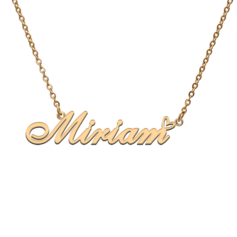 

Индивидуальное ожерелье с именем на заказ для Miriam, лучшие друзья, день рождения, Рождество, дни матери, ювелирные изделия, подарки