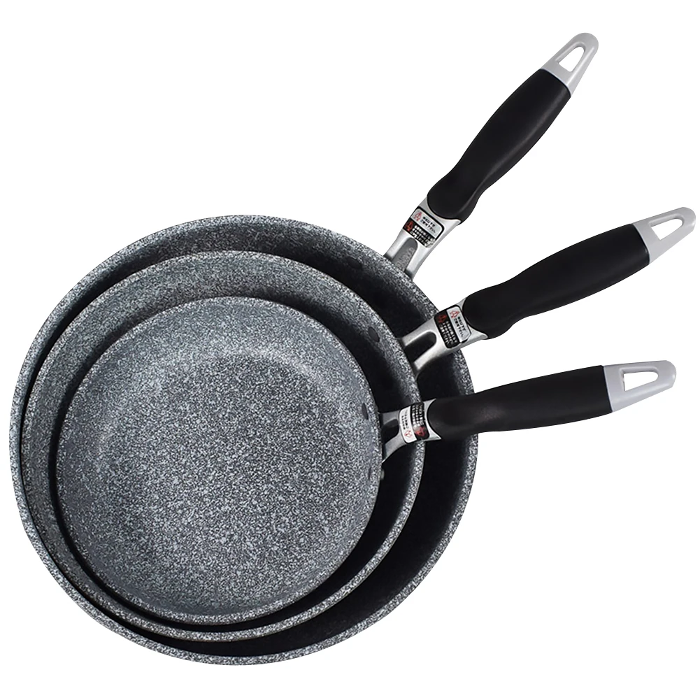 Medical Stone Pan Set Forged Aluminum Non-stick 20cm Small Frying Pan 26cm 28cm Large Deep Ceramic Coating Frying Pan