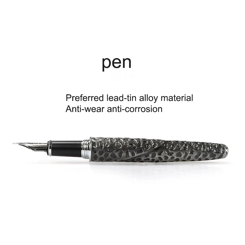 Luxury Gold Leopard Jinhao Fountain Pen High Quality Heavy  Calligraphy Pen 0.7mm Nib Stationery Office Supplies Business Gift