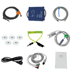 Human or Animal Monitor accessories SPO2 sensor ETCO2 sensor Temp Sensor Cuff ECG cables