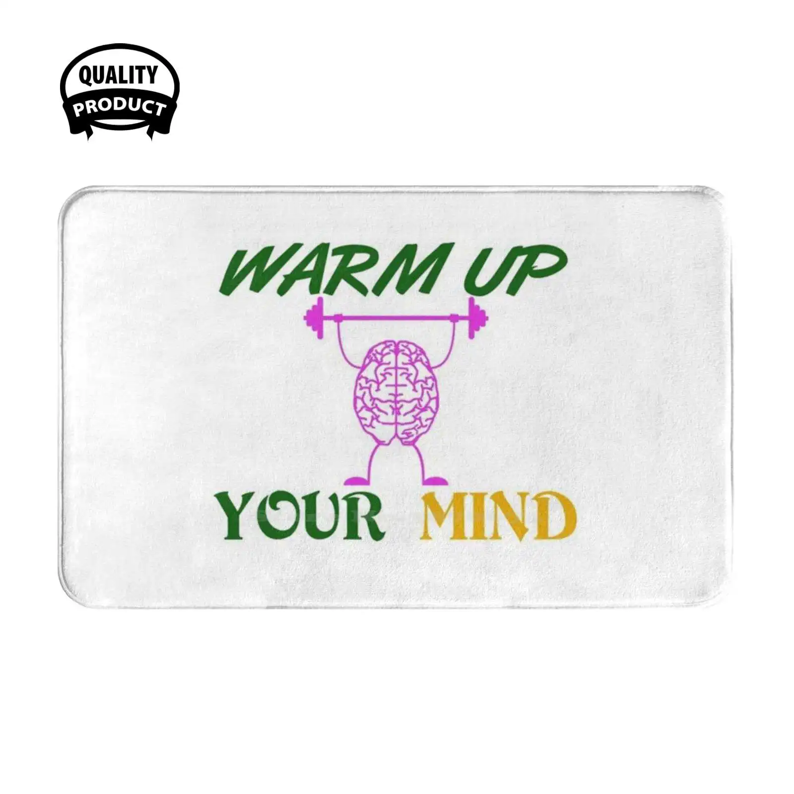 Warm Up Your Mind Soft Cushion Home Carpet Door Mat Car Rug Low Cold Machine Imported Heathers 10 Grey Big Alorian Licensed