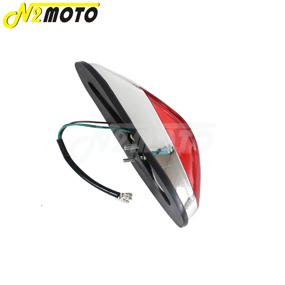 1 X Motorcycle Rear Tail Stop Red Light Lamp For Yamaha Suzuki Honda Kawasaki Vulcan 900 1500 Classic VN900C Crusiser Taillight