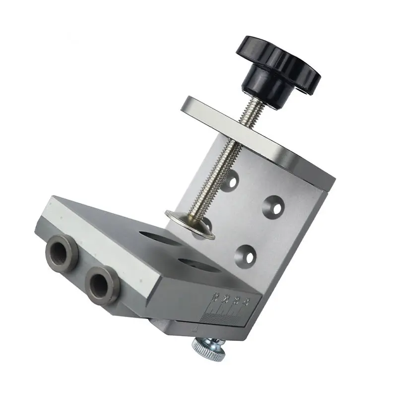 Maschera per fori tascabili per legno portatile guida per trapano angolare da 9mm Kit di maschere di centraggio localizzatore di perforatrici strumenti di carpenteria fai-da-te