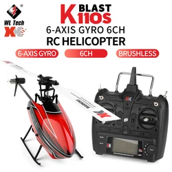 Wltoys XK K110S 6CH 3D 6G System Remote Control Toy Brushless Motor 2.4G RC Helicopter BNF/RTF Compatible With FUTABA S-FHSS