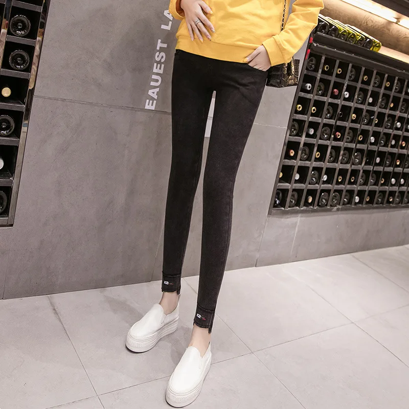 Quần Gen Bụng Quần Jean Co Giãn Đồ Cho Bà Bầu Denim Quần Legging Quần Skinny Mang Thai Quần Jean Gravidas Quần