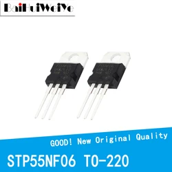 10 Stks/partij STP55NF06 P55NF06 55NF06 50A 60V To-220 TO220 Transistor Mosfet Nieuwe Originele Goede Kwaliteit Chipset